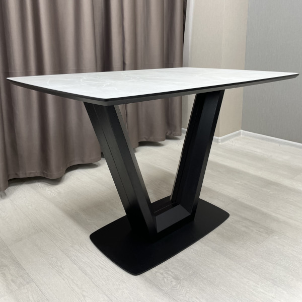 Rectangular folding table U-FORM made of HPL