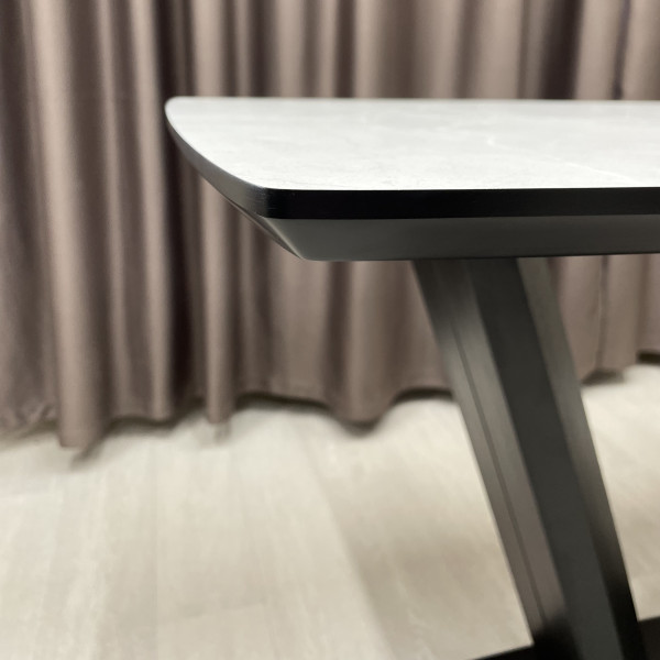 Rectangular folding table U-FORM made of HPL