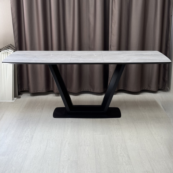 Rectangular folding table U-FORM made of HPL