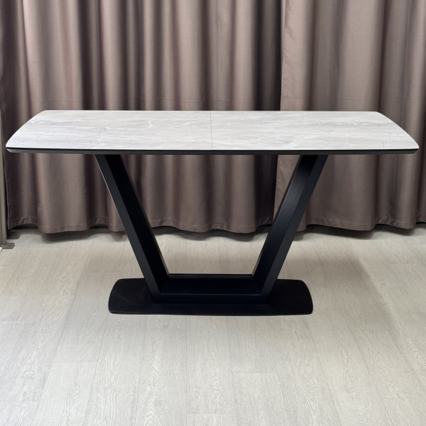 Rectangular folding table U-FORM made of HPL