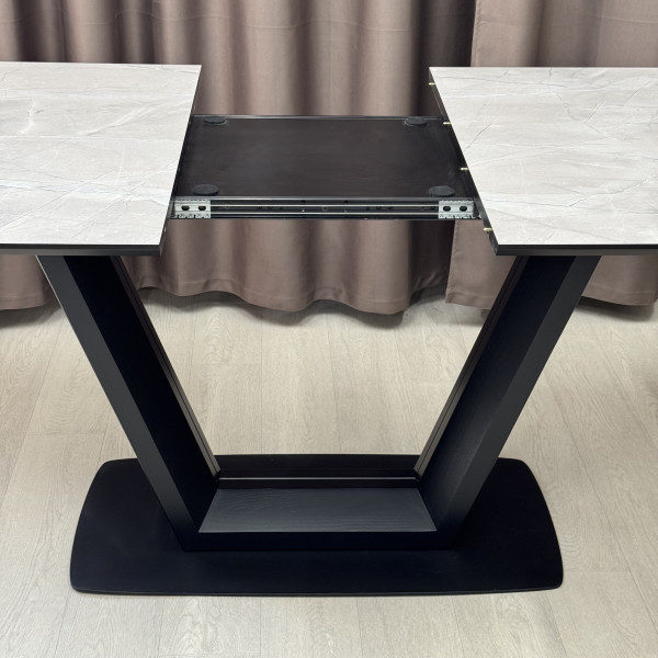 Rectangular folding table U-FORM made of HPL