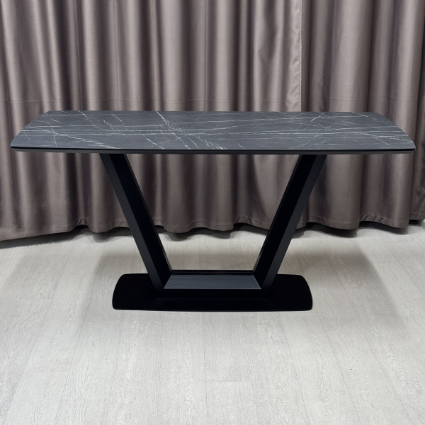 Rectangular non-folding table U-FORM made of HPL