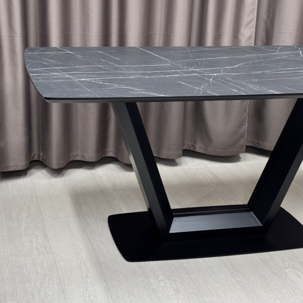 Rectangular non-folding table U-FORM made of HPL