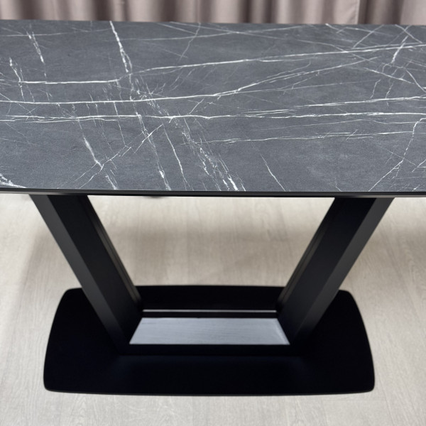 Rectangular non-folding table U-FORM made of HPL