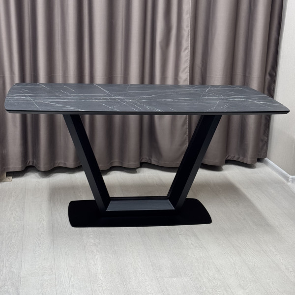 Rectangular non-folding table U-FORM made of HPL