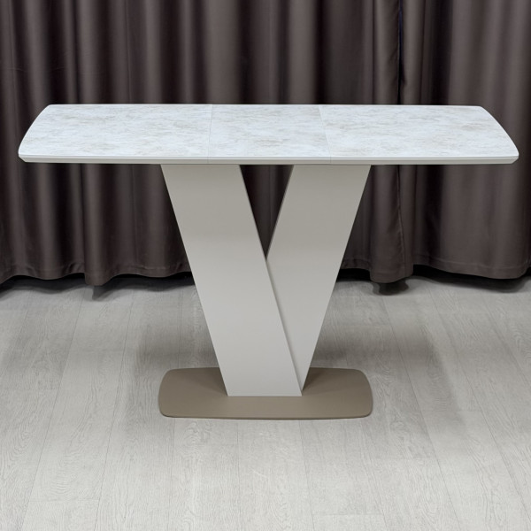 Rectangular folding table V-FORM made of HPL