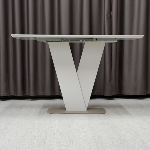 Rectangular folding table V-FORM made of HPL