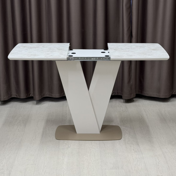 Rectangular folding table V-FORM made of HPL