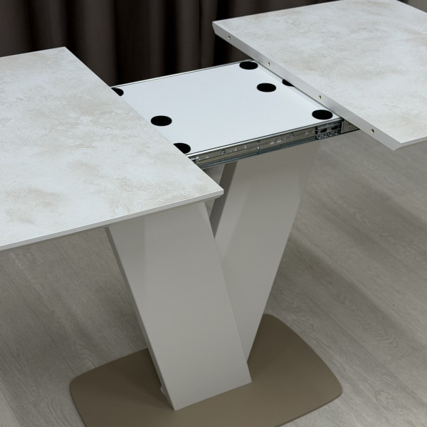 Rectangular folding table V-FORM made of HPL