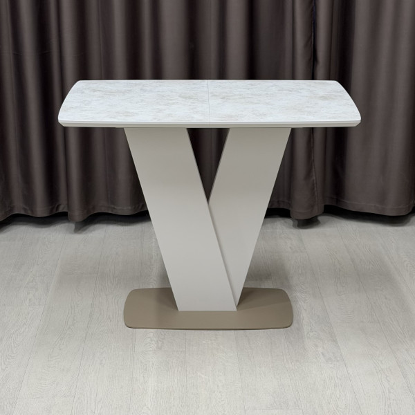 Rectangular folding table V-FORM made of HPL