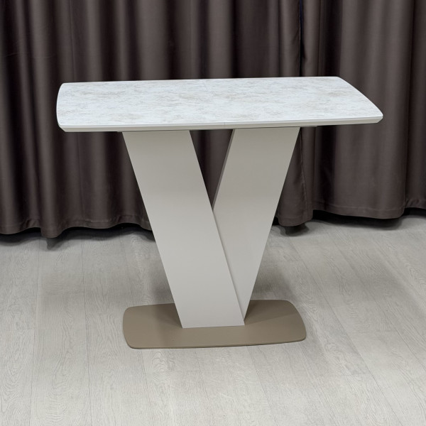 Rectangular folding table V-FORM made of HPL
