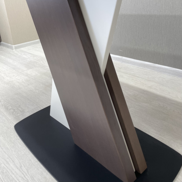Rectangular folding table X-FORM made of HPL