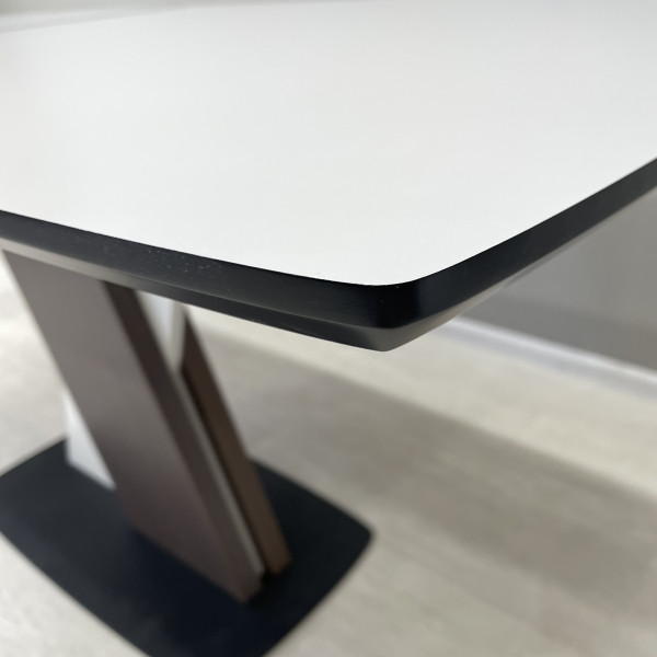 Rectangular folding table X-FORM made of HPL