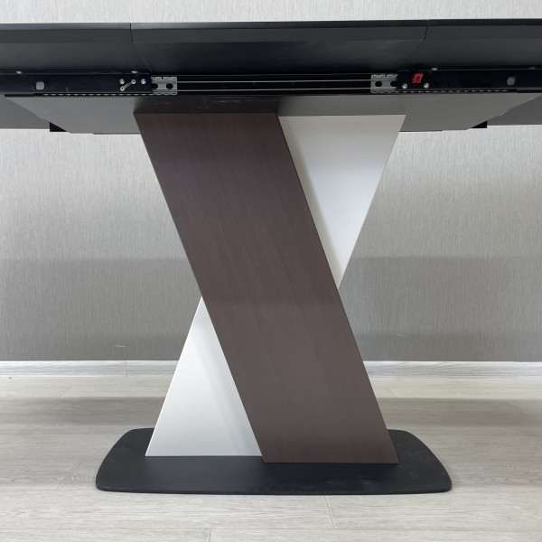 Rectangular folding table X-FORM made of HPL