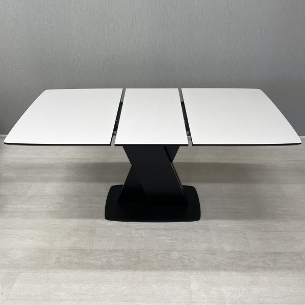 Rectangular folding table X-FORM made of HPL