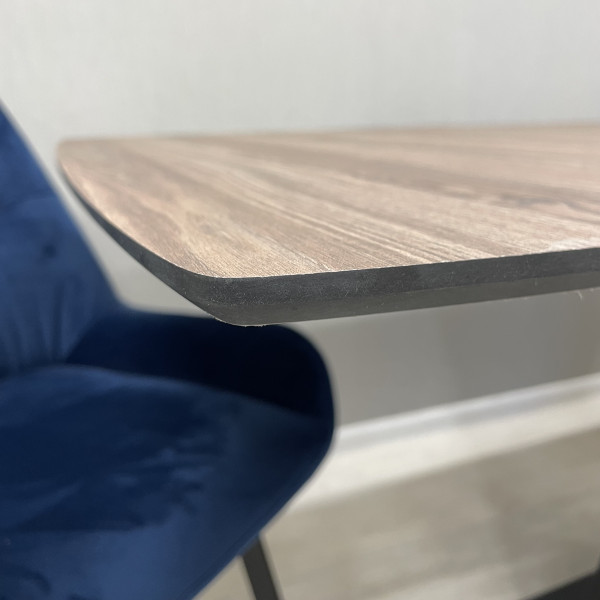 Rectangular folding table X-FORM made of compact laminate