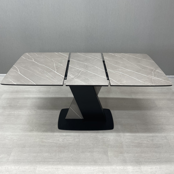 Rectangular folding table X-FORM made of HPL 