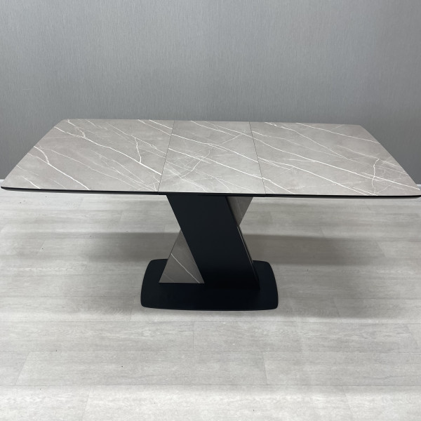 Rectangular folding table X-FORM made of HPL 
