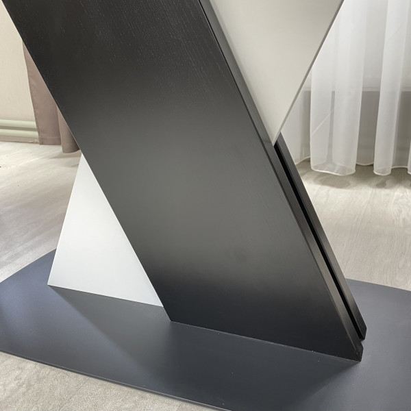 Rectangular folding table X-FORM made of HPL