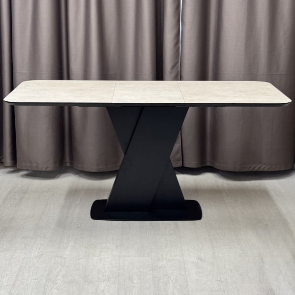 Rectangular folding table X-FORM made of HPL