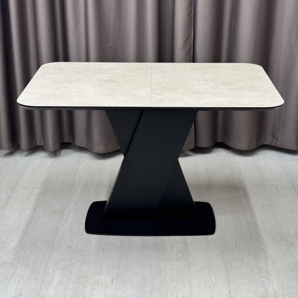 Rectangular folding table X-FORM made of HPL
