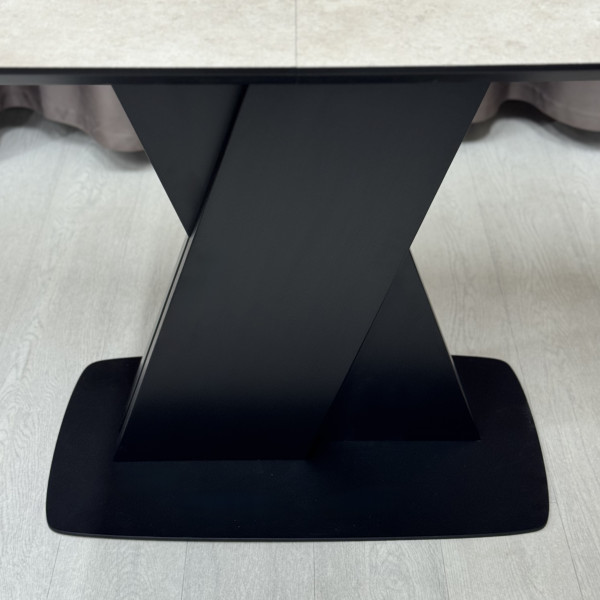 Rectangular folding table X-FORM made of HPL