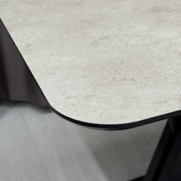 Rectangular folding table X-FORM made of HPL