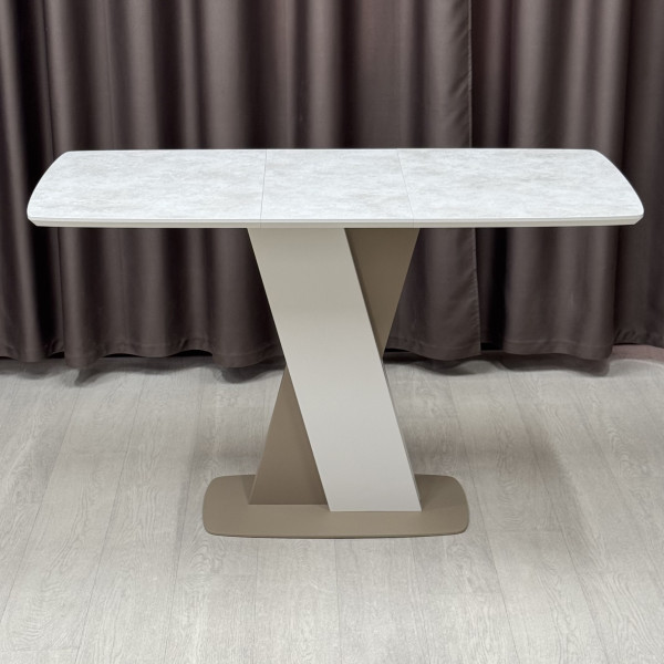 Rectangular folding table X-FORM made of HPL