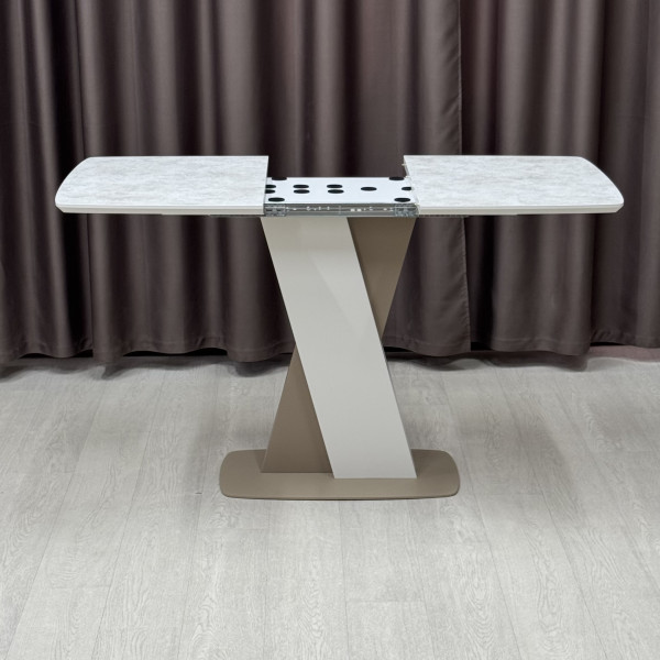 Rectangular folding table X-FORM made of HPL