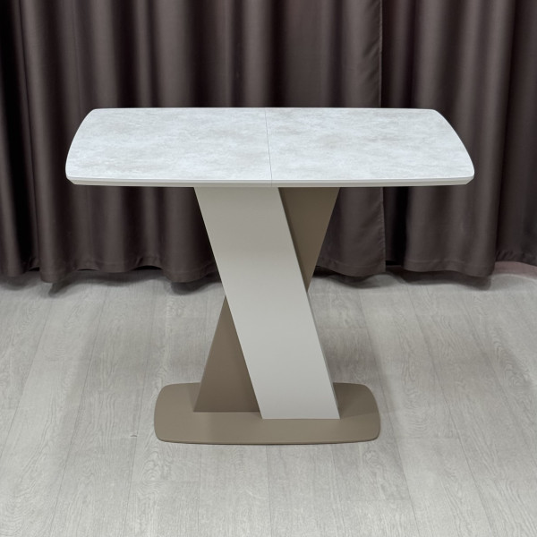 Rectangular folding table X-FORM made of HPL