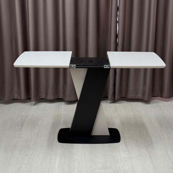 Rectangular folding table X-FORM made of HPL
