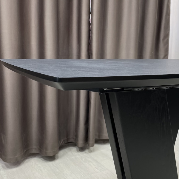 Rectangular folding table X-FORM made of HPL