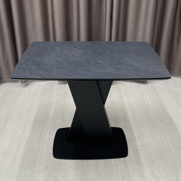 Rectangular folding table X-FORM made of HPL