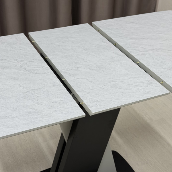 Rectangular folding table X-FORM made of HPL
