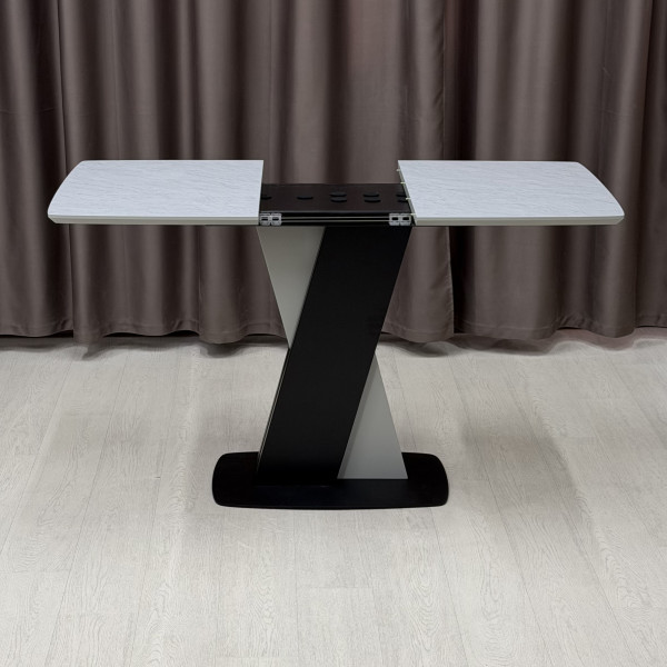 Rectangular folding table X-FORM made of HPL