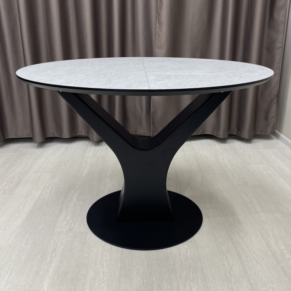 Round folding table Y-FORM made of HPL