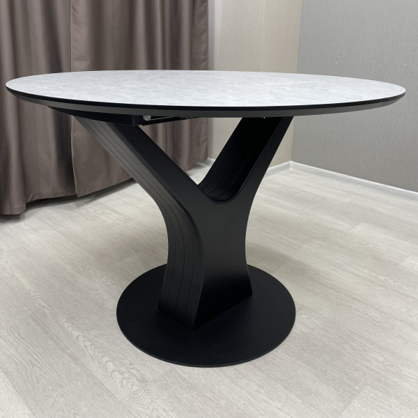 Round folding table Y-FORM made of HPL