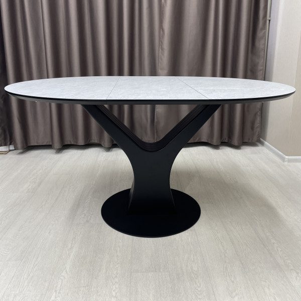 Round folding table Y-FORM made of HPL